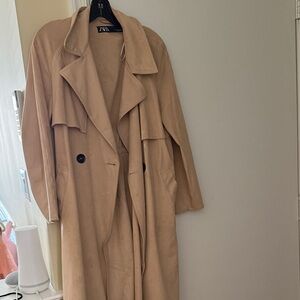 Zara Women's Tan Trench Coat